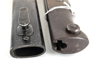 1. Weltkrieg, Seitengewehr M84/98 mit preussischer Abnahme von 1916. Herstellermarkierung Herder Solingen sowie Walter & Co Mühöhausen Thüringen