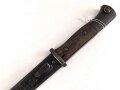 1. Weltkrieg, Seitengewehr M84/98 mit preussischer Abnahme von 1916. Herstellermarkierung Herder Solingen sowie Walter & Co Mühöhausen Thüringen