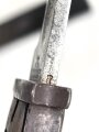 1. Weltkrieg, Seitengewehr M84/98 mit preussischer Abnahme von 1916. Herstellermarkierung Herder Solingen sowie Walter & Co Mühöhausen Thüringen