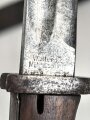 1. Weltkrieg, Seitengewehr M84/98 mit preussischer Abnahme von 1916. Herstellermarkierung Herder Solingen sowie Walter & Co Mühöhausen Thüringen