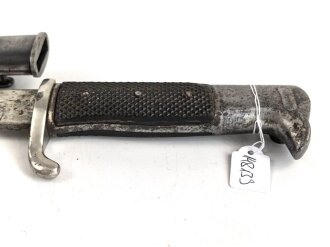 Kaiserreich und 1.Weltkrieg , kurzes Seitengewehr M1898 mit Sägerücken.Eigentumstsück, Hersteller Eickhorn Solingen
