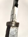 1. Weltkrieg, Seitengewehr M98/05 mit Sägerücken. Preussischer Abnahme von 1917. Herstellermarkierung Waffenfabrik Mauser Oberndorf