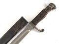 1. Weltkrieg, Seitengewehr M98/05 mit Sägerücken. Preussischer Abnahme von 1917. Herstellermarkierung Waffenfabrik Mauser Oberndorf
