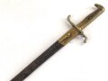Kaiserreich, Seitengewehr 71. Eigentumstück mit beidseitiger Klingenätzung. Guter Gesamtzustand
