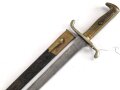 Kaiserreich, Seitengewehr 71. Eigentumstück mit beidseitiger Klingenätzung. Guter Gesamtzustand