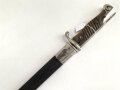 Kaiserreich und 1. Weltkrieg, Seitengewehr 98, Eigentumstück in gutem Gesamtzustand, die Scheide leicht geschrumpft