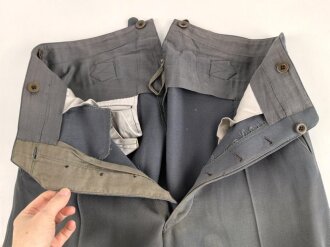 Stiefelhose für Offiziere , taubenblau, Eigentumstück in gutem Zustand