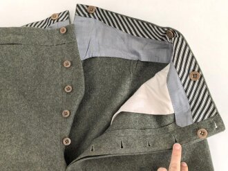 Reichswehr und frühe Wehrmacht, Stiefelhose für Unteroffiziere des Heeres. Feldgraues Eigentumstück, getragen