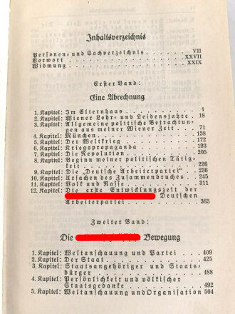 Adolf Hitler " Mein Kampf" Hochzeitsausgabe datiert 1937 der Stadt Kassel