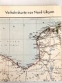 Verkehrskarte von Nord-Libyen, datiert 1941,gebraucht