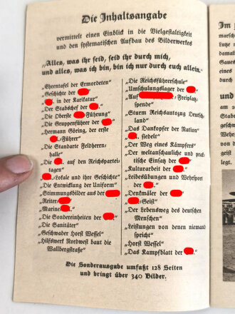 Sonderausgabe Illustrierter Beobachter "Der Führer zu seiner SA" 1936, DIN A6