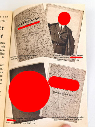 Sonderausgabe Illustrierter Beobachter "Der Führer zu seiner SA" 1936, DIN A6