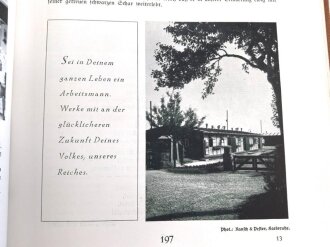 "Grenzland Baden - Spaten zur Hand " datiert 1939, DIN A4, 340 Seiten mit Widmung 