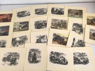 Panzergrenadiere - Bilder Mappe mit 21 Zeichnungen, über DIN A4