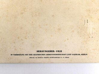 Panzergrenadiere - Bilder Mappe mit 21 Zeichnungen, über DIN A4