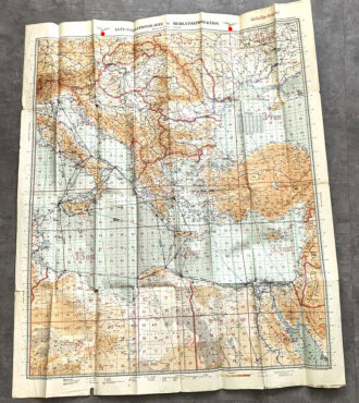 Luftwaffe, Luft-Navigationskarte in Merkatorprojektion,...