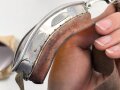Italien 2.Weltkrieg, Kradmelderbrille, so von deutschen Truppen getragen, weiches Gummi