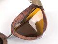 Italien 2.Weltkrieg, Kradmelderbrille, so von deutschen Truppen getragen, weiches Gummi