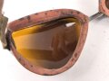 Italien 2.Weltkrieg, Kradmelderbrille, so von deutschen Truppen getragen, weiches Gummi