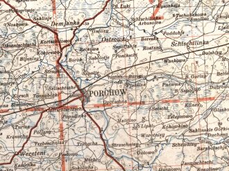 Übersichtskarte von MItteleuropa, Fliegerausgabe Nowgorod Sonderausgabe 1940,  Maße 82 x 75 cm, 1940
