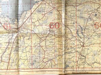 Übersichtskarte von MItteleuropa, Fliegerausgabe Nowgorod Sonderausgabe 1940,  Maße 82 x 75 cm, 1940