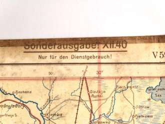 Übersichtskarte von MItteleuropa, Fliegerausgabe Nowgorod Sonderausgabe 1940,  Maße 82 x 75 cm, 1940