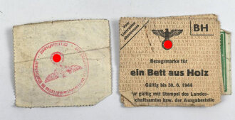 Diverse Bezugsmarken von 1944
