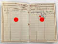 Wehrpaß Heer, eingestellt am 5. September 1938 bei 15.Komp. E. IR 110 Hanau.