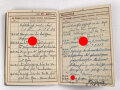 Wehrpaß Heer, eingestellt am 5. September 1938 bei 15.Komp. E. IR 110 Hanau.