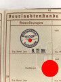 Wehrpaß Heer, eingestellt am 5. September 1938 bei 15.Komp. E. IR 110 Hanau.