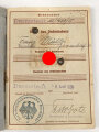 Wehrpaß Heer, eingestellt am 5. September 1938 bei 15.Komp. E. IR 110 Hanau.
