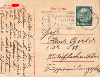Gautag Essen 1938, In Seide gewebtes Abzeichen als...