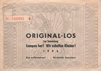 Deutschland nach 1945, " Lumpen her ! Wir schaffen...