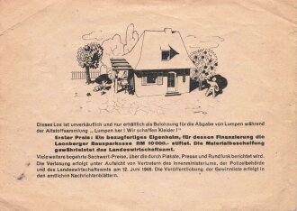 Deutschland nach 1945, " Lumpen her ! Wir schaffen...