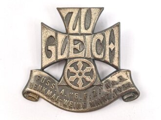 Blechabzeichen Anlässlich der Denkmal Weihe des Fuss...