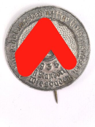 Blechabzeichen " SA Standarte Wiesbaden 1935 ,...