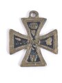 Kaiserreich, Patriotischer Anhänger "Eisernes Kreuz 1870" Breite 14mm