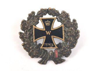 1.Weltkrieg, Patriotische Brosche "Eisernes Kreuz...