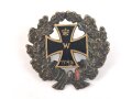 1.Weltkrieg, Patriotische Brosche "Eisernes Kreuz 1914/16" Emailliert, ungereinigt, Breite 28mm