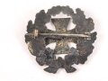 1.Weltkrieg, Patriotische Brosche "Eisernes Kreuz 1914/16" Emailliert, ungereinigt, Breite 28mm