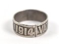 1.Weltkrieg, Fingerring " Vaterlandsdank 1914" Durchmesser aussen gemessen 17,5mm