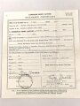 Canadian Womens Army Corps, Discarge Certificate dated 1945 and large Photo