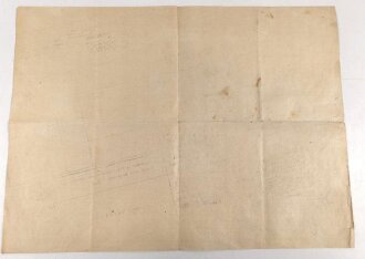 U-Boot Ausbildungs Wochenplan für 10. bis 15. Juni 1918, DIN A3, mehrfach gefaltet