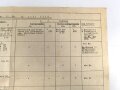 U-Boot Ausbildungs Wochenplan für 10. bis 15. Juni 1918, DIN A3, mehrfach gefaltet