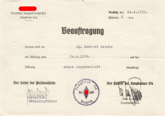 Gruppe Ausweise und Urkunden eines Hitlerjungen und späteren Angehörigen im Panzer Grenadier Regiment 1
