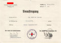 Gruppe Ausweise und Urkunden eines Hitlerjungen und späteren Angehörigen im Panzer Grenadier Regiment 1