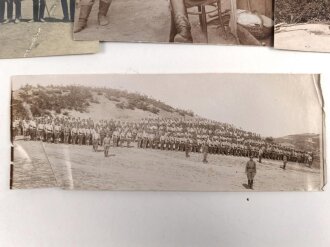 Bulgarien 1. Weltkrieg, Konvolut 5 Fotos, Maße von 6,5 x 17 bis 13,5 x 23cm