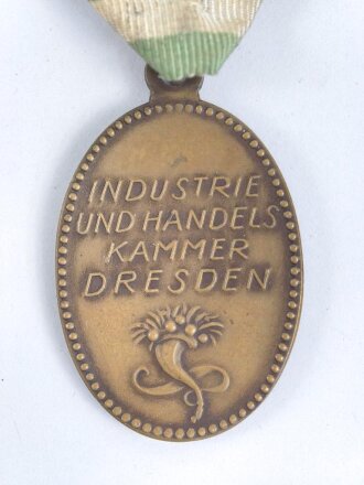 Industrie und  Handelskammer Dresden, tragbares Abzeichen " Für treue in der Arbeit"