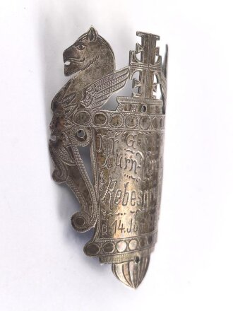 Fahnennagel " Gewidmet vom Turnverein Rebesgrün 1903" Höhe 57mm