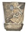 Tschechoslowakei,  Blechabzeichen 20 Jahre Republik Teplice Sanov 1938. Nadel fehlt
